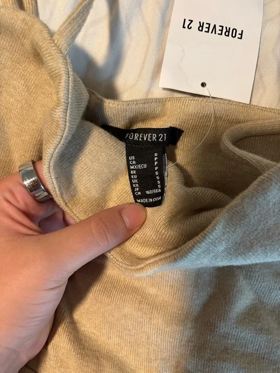 Forever 21 Tan Knit Strap Jumpsuit - Picture 2 of 3